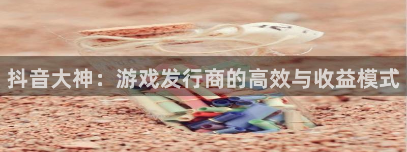 亿万28子文化是什么：抖音大神：游戏发行商的高效与收益模式