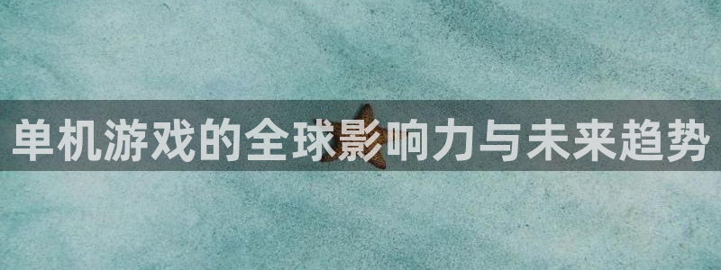 亿万28官网登录注册账号是什么样的：单机游戏的全球影响力与未来趋势